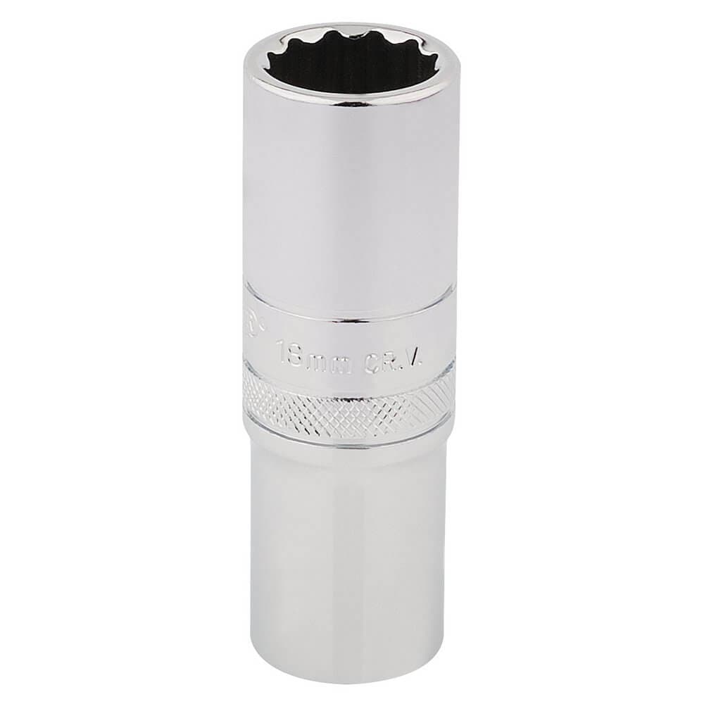 Draper Expert 33741 Hi-Torq® 12 Point Deep Socket 1/2in Sq. Dr. 18Mm each