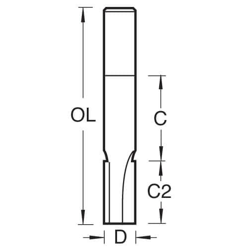 Trend Pocket Cutter 6.3Mm Diameter Pk 1 C007LX1/4TC