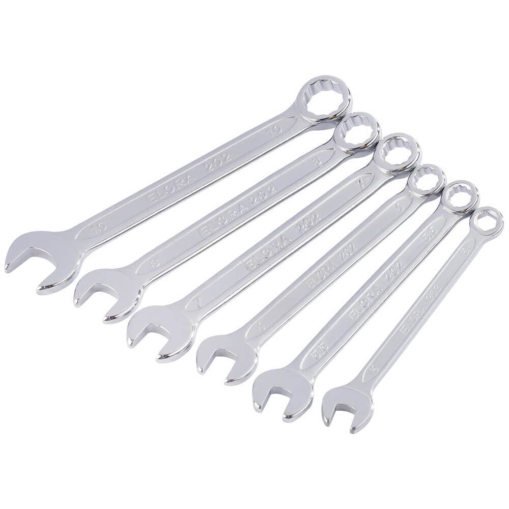 Elora 04212 Midget Metric Combination Spanner Set (6 Piece) per set