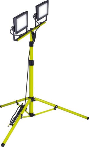 Eco Tripod Black Twin 5000Lm 2X50W 5000K - Uk Plug EFLDTT50B50-05