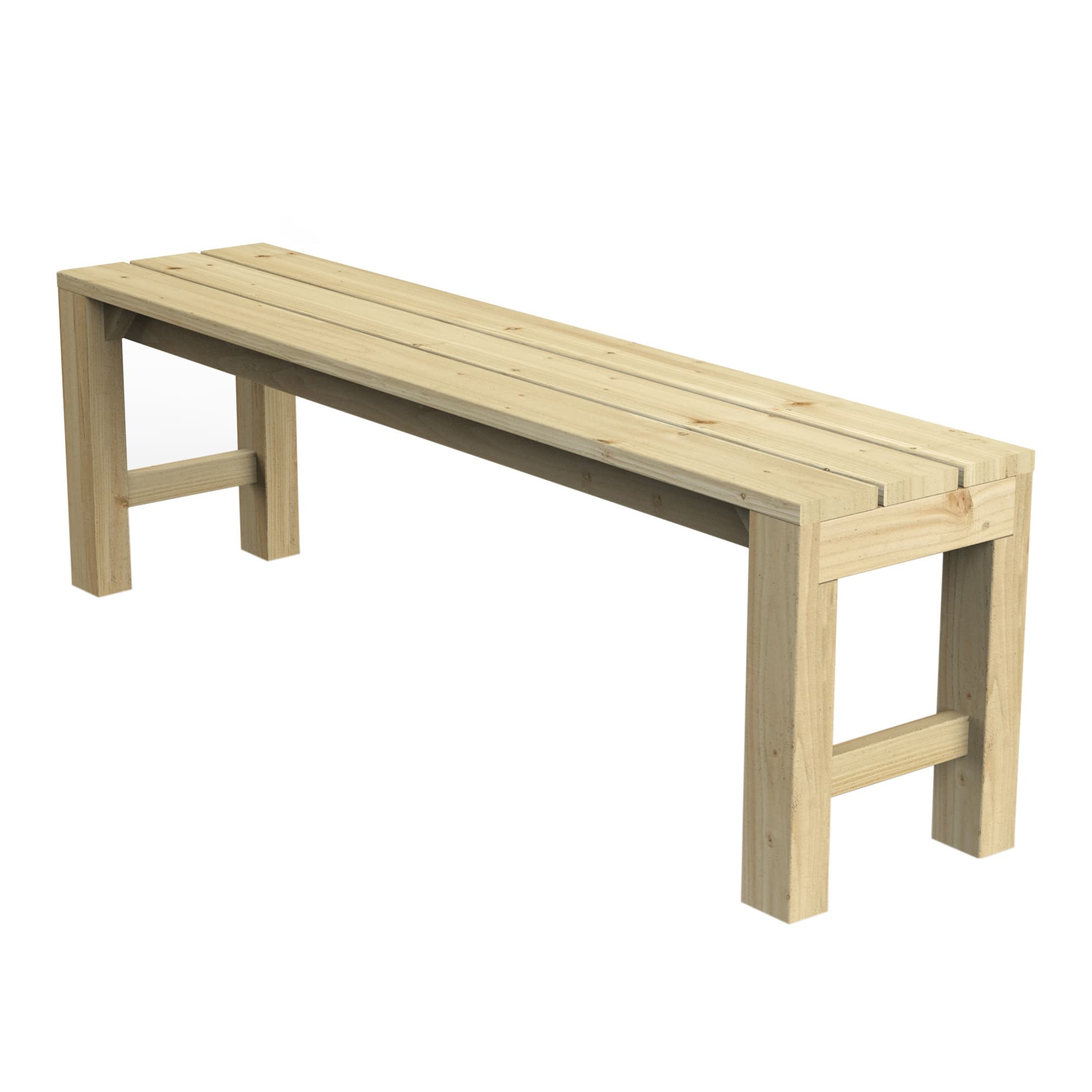 Forest Garden Brown Timber Dining Bench Home Delivery