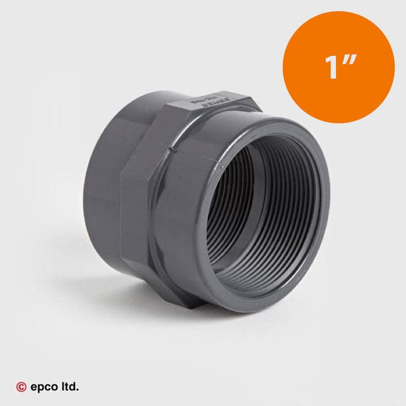 1" U-PVC Threaded Hex Socket Female
