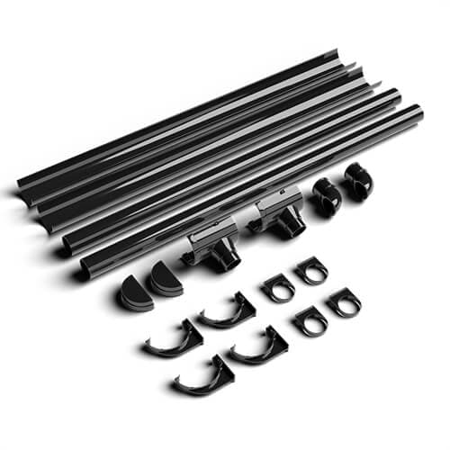 FloPlast Mini Gutter Shed Pack Apex Style Roof - 6 x 6 Black