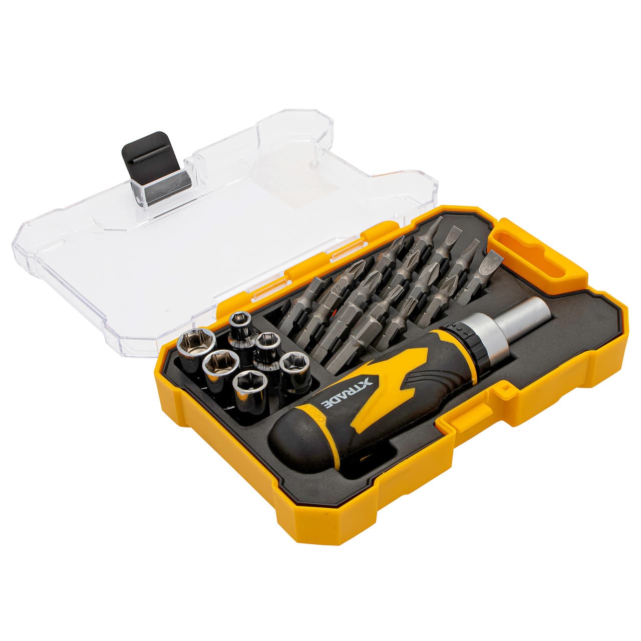 Xtrade X0900076 Ratchet Bit Driver & Socket Set (23 Piece)