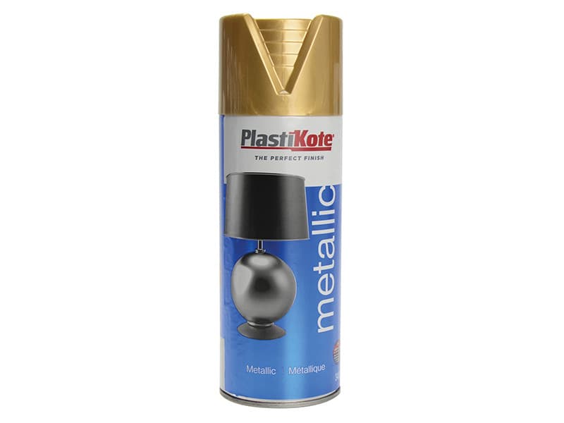 Plastikote 440620 Metallic Spray Gold 400Ml