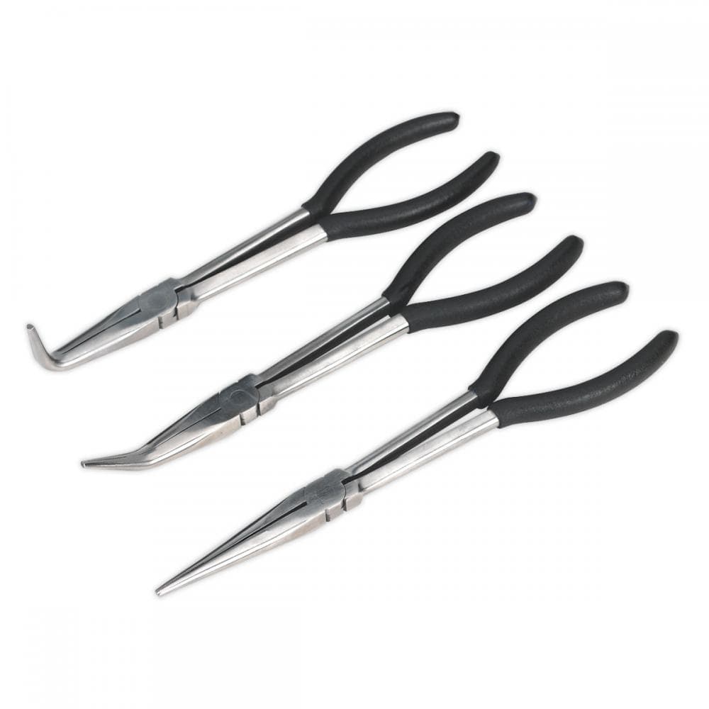 Sealey S0433 Needle Nose Pliers Set 3Pc 275Mm