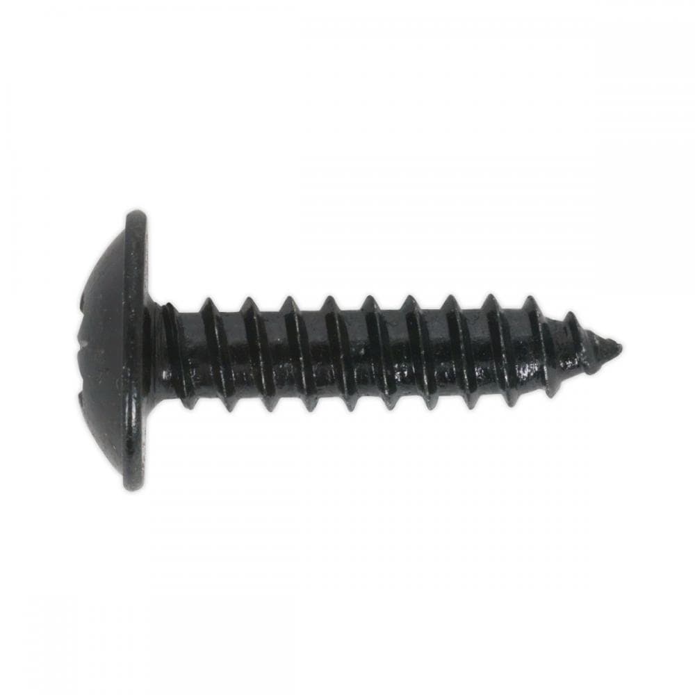 Sealey BST4813 Self-Tapping Screw 4.8 X 13Mm Flanged Head Black Pozi Pack Of 100