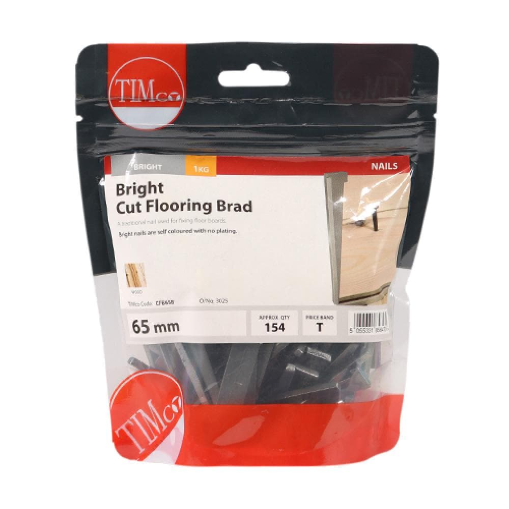 Timco CFB65B Cut Flooring Brads - Bright 65Mm