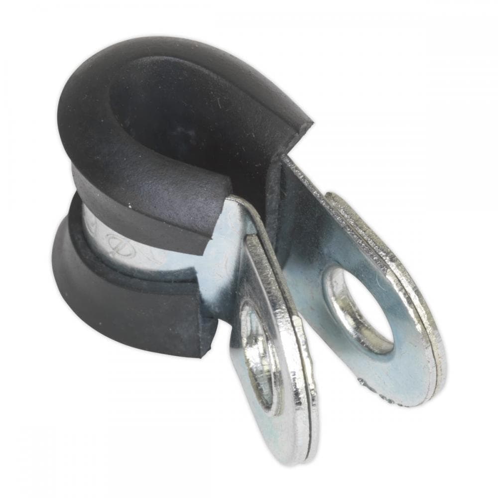 Sealey PCJ6 P-Clip Rubber Lined Ø6Mm Pack Of 25