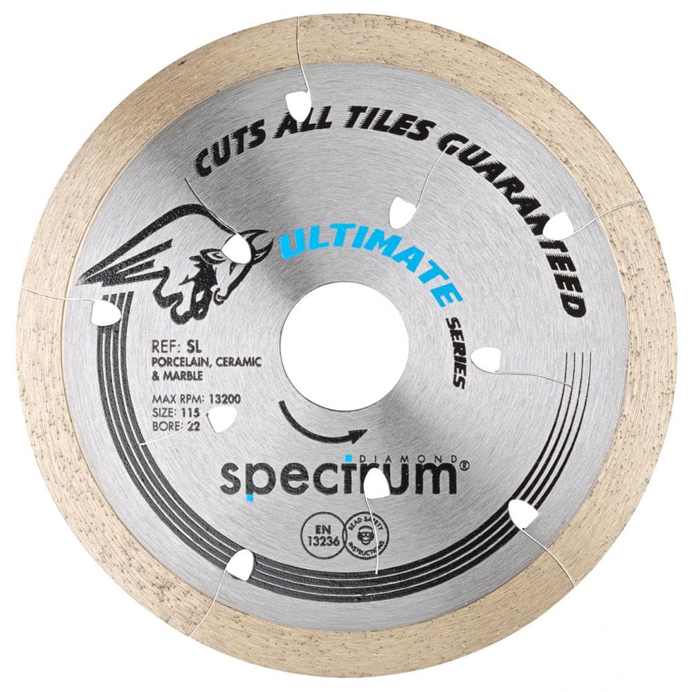 Ox Tools SL115/22 Spectrum Ultimate Dia Blade - All Tiles Guaranteed - 115/22.23Mm EA
