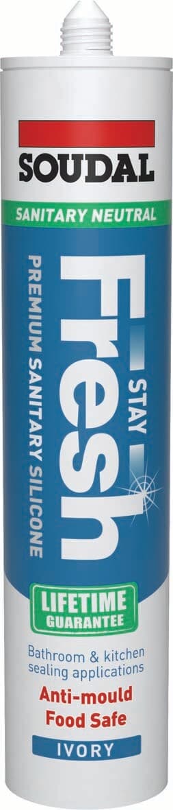 Soudal Stay Fresh Neutral Anti-Mould Silicone Ral1015 Light Ivory 300Ml 125924