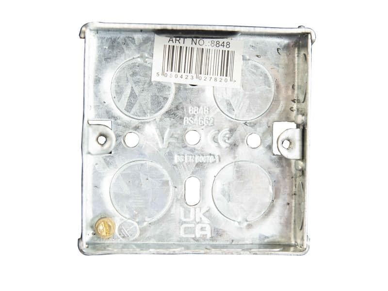 Dencon 8848NB Metal Back Box 1-Gang 16Mm