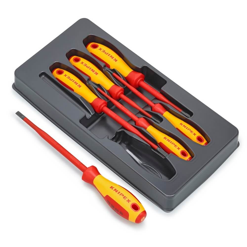 Knipex 00 20 12 V02 Vde Insulated Slotted/Phillips® Screwdriver Set per kit 1 28009