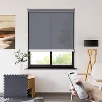 Filtra 3% Grey-black Somfy Battery Powered Screen Roller Shades