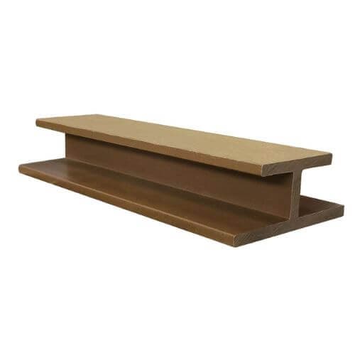 Standard Composite Panel Cladding H Trim - 3.6m x 50mm Teak