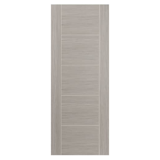JB Kind Dark Grey Lava Tigris Ladder Style Laminate FD30 Door, Size: 1981x610x44mm