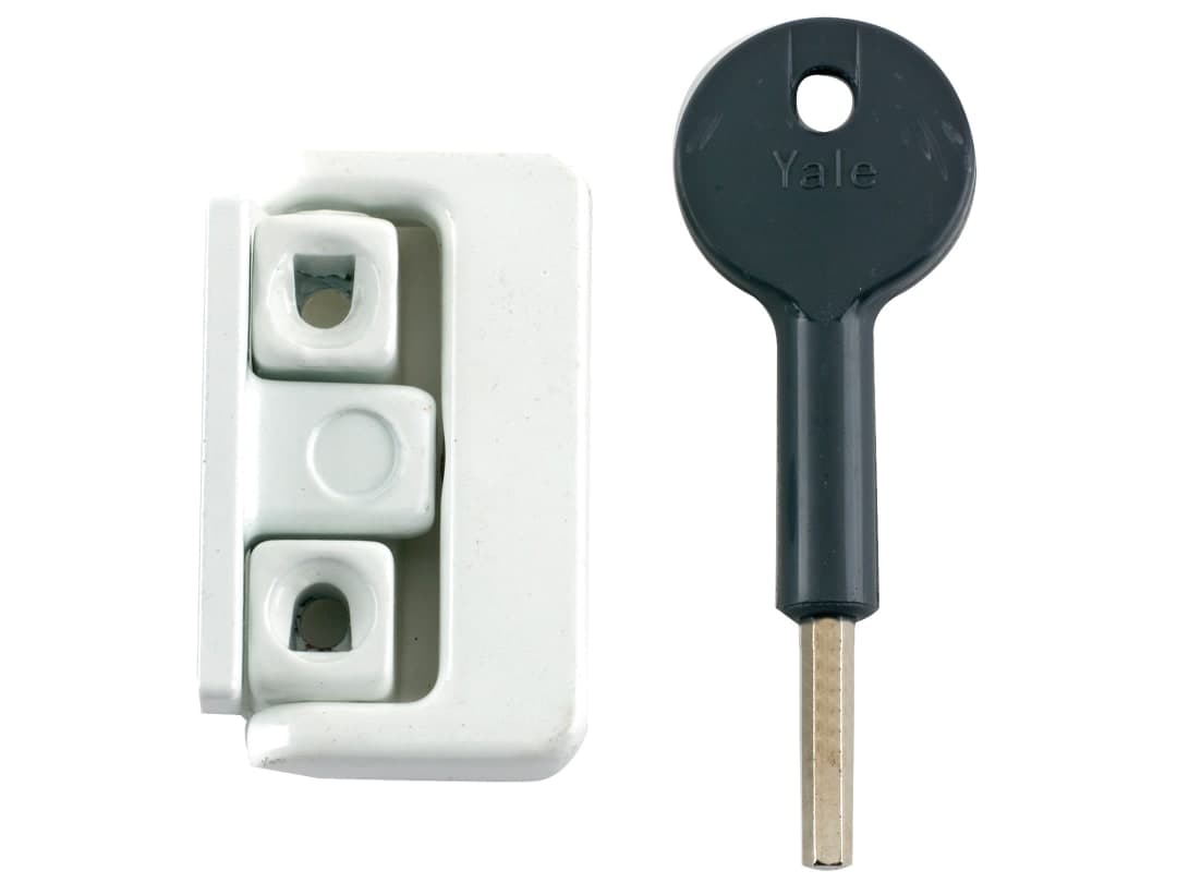 Yale Locks 8K101 Window Latches White Finish Multi Pack of 4 Visi V-8K101-4-WE