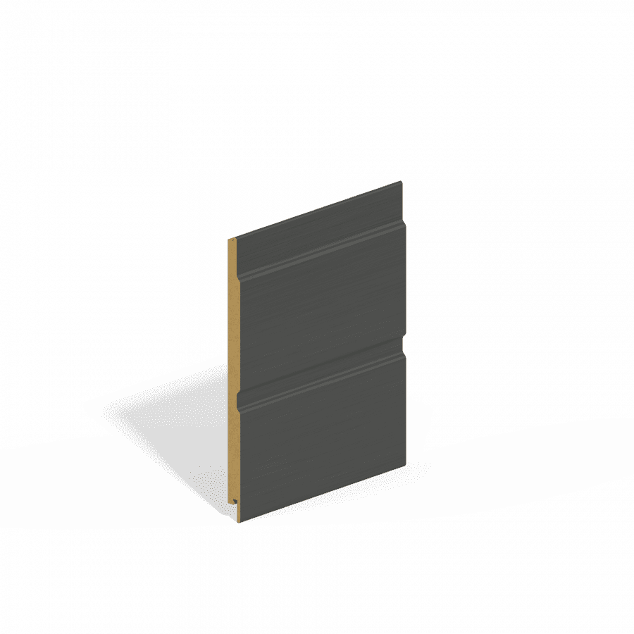Double Shiplap MDF Cladding - 194mm x 4.88mtr Anthracite Grey