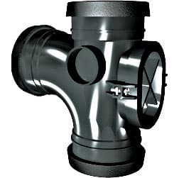 Davant 110Mm Ring Seal Soil T/S Access 92 Tee Black RS11B