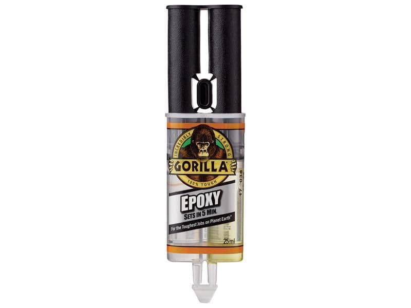 Gorilla Glue 6044001 Gorilla 5 Min 2-Part Epoxy Syringe 25Ml