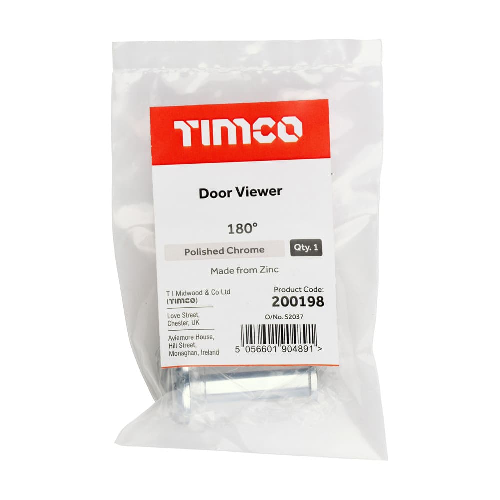 Timco Door Viewer - Polished Chrome Bag 1 200198