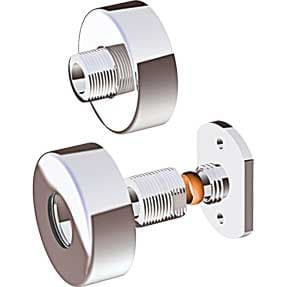 Mv Bar Shower Wall Brackets Chrome BAR