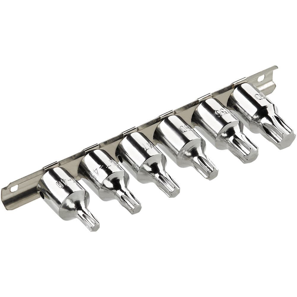 Clarke 1700740 Pro334 6 Piece 3/8 Drive Torx Bit Set