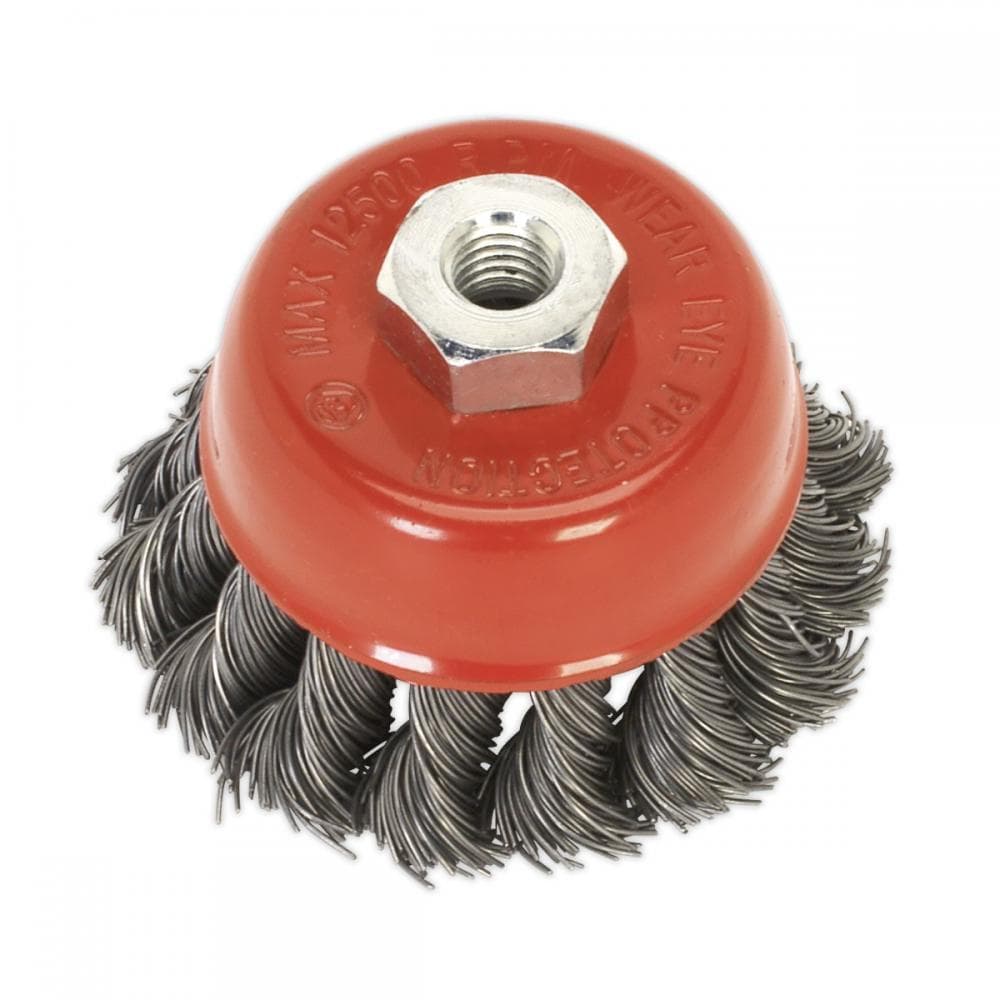 Sealey TKCB651 Twist Knot Wire Cup Brush Ø65Mm M14 X 2Mm