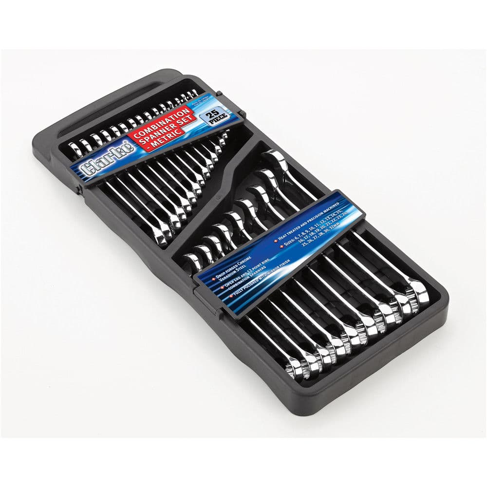 Clarke 1801804 Cht804 25 Piece Combination Spanner Set Metric