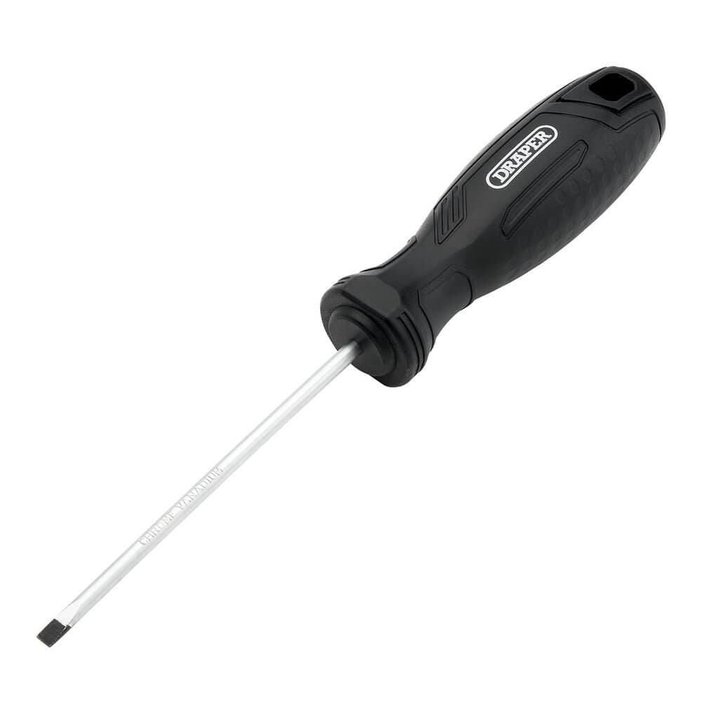 Draper Slotted Parallel Hard Grip Screwdriver 4.0 X 100Mm Pk 1 13535