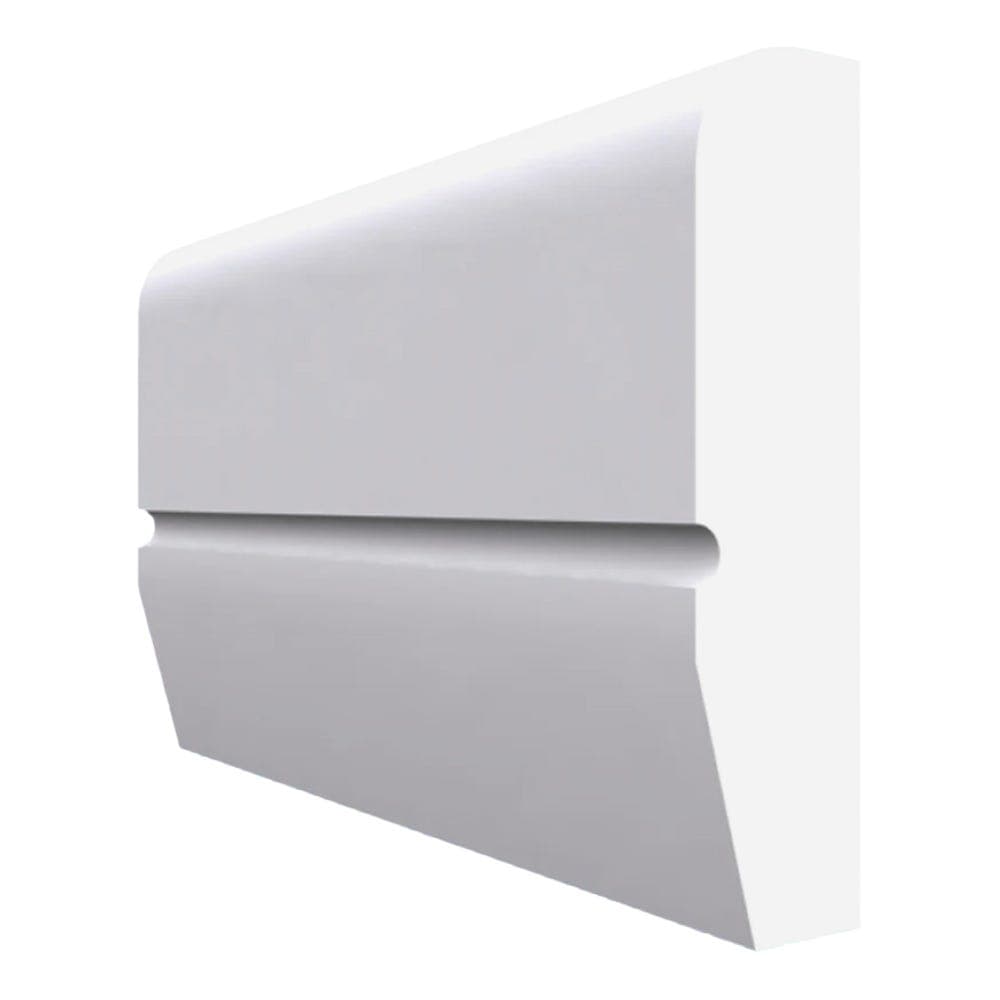 Chamfered Square C Grooved MDF Dado Rail White Primed 4200mm x 70mm x 25mm