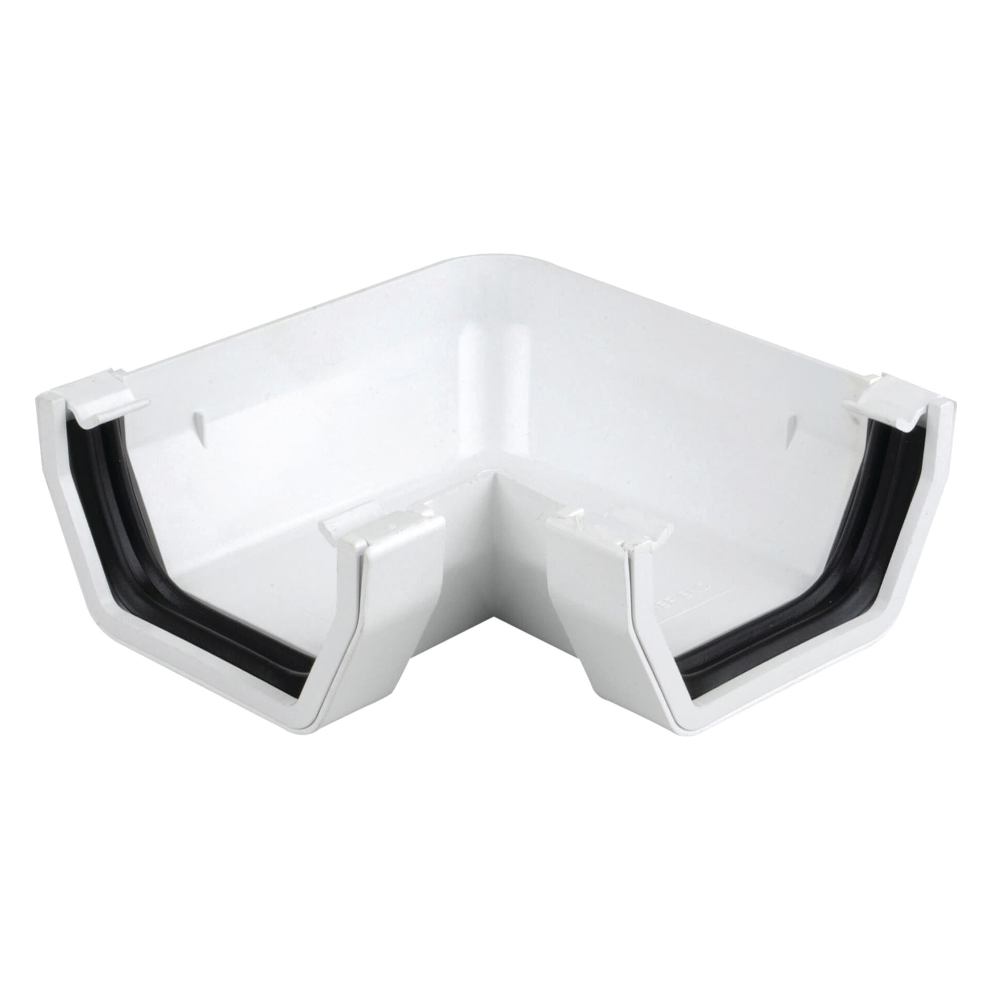 Wavin Osma SquareLine gutter angle 90 degree 100mm white 4T803W