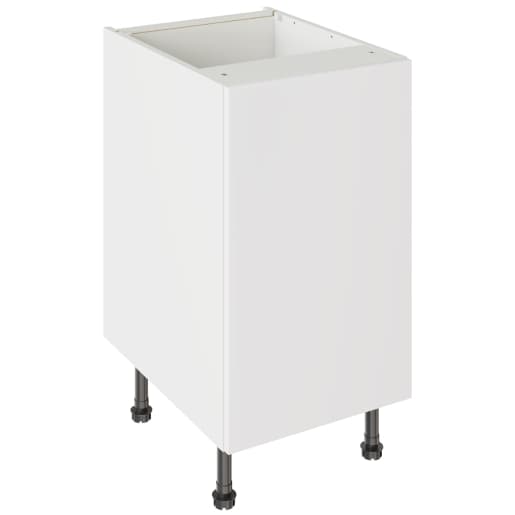 Flatpack 450 Base Kitchen Cabinet Value Slab Standard Matt White