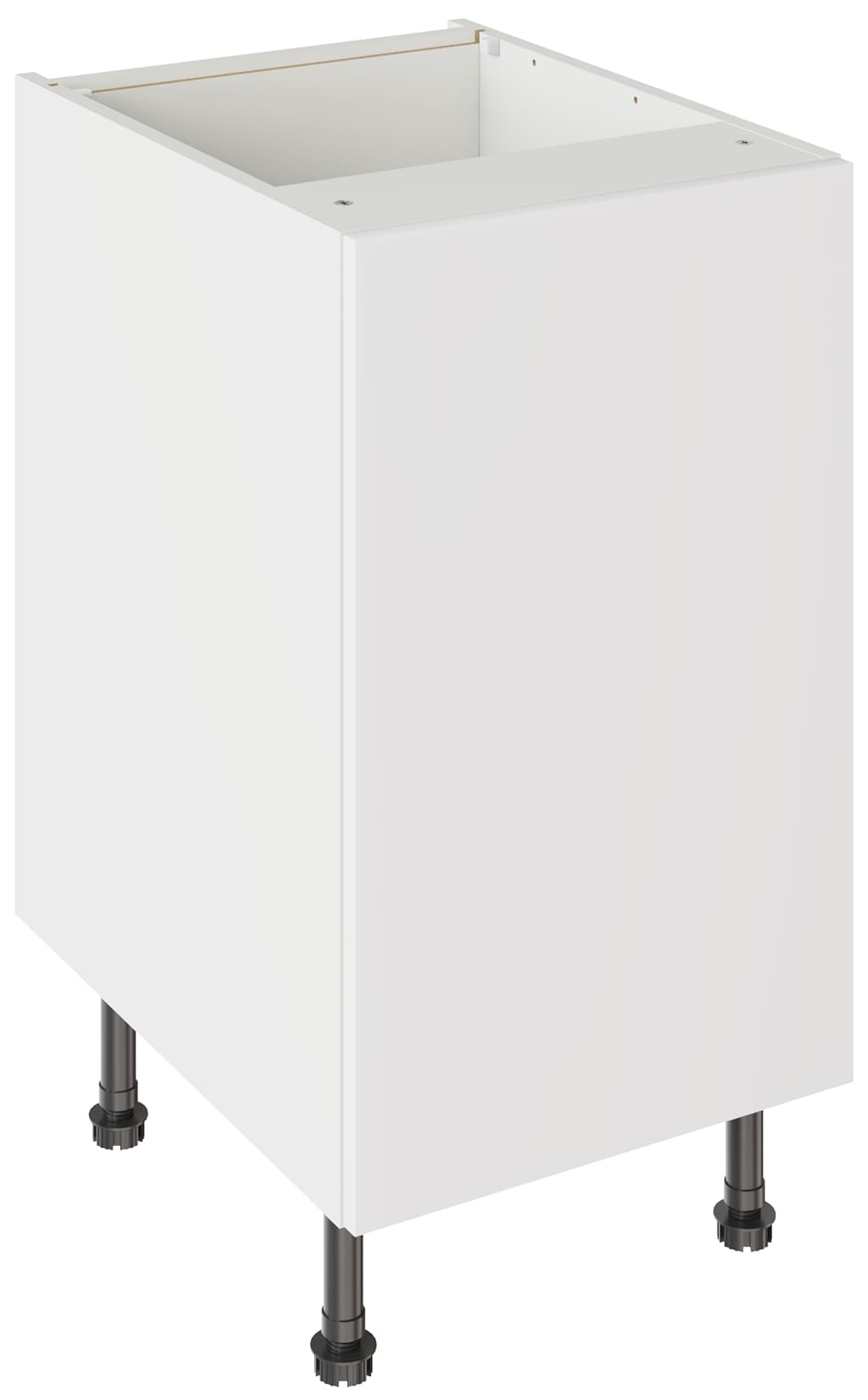 Flatpack 450 Base Kitchen Cabinet Value Slab Standard Matt White