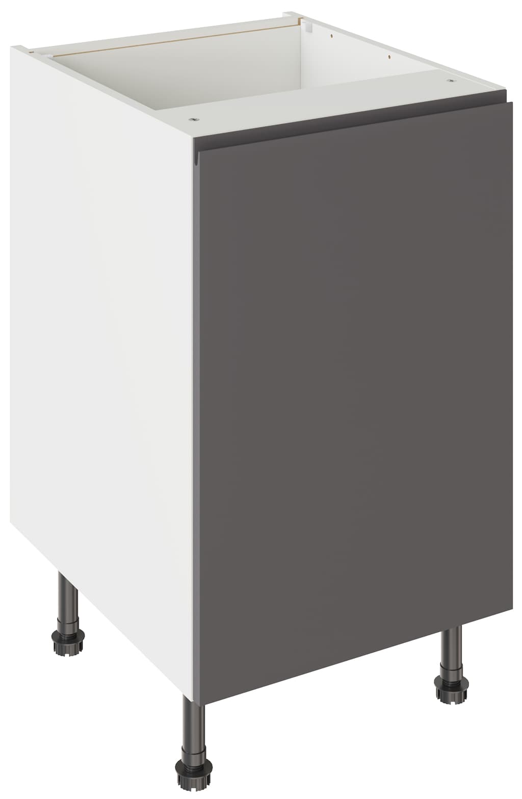 Flatpack Base Unit J-pull Ultra Matt Graphite 500mm - FKKJ0903