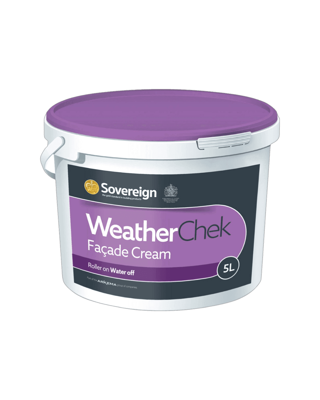 Sovereign 5L Weather-Chek Facade Cream - Long-Lasting Water Repellent for Brick, Stone & Masonry
