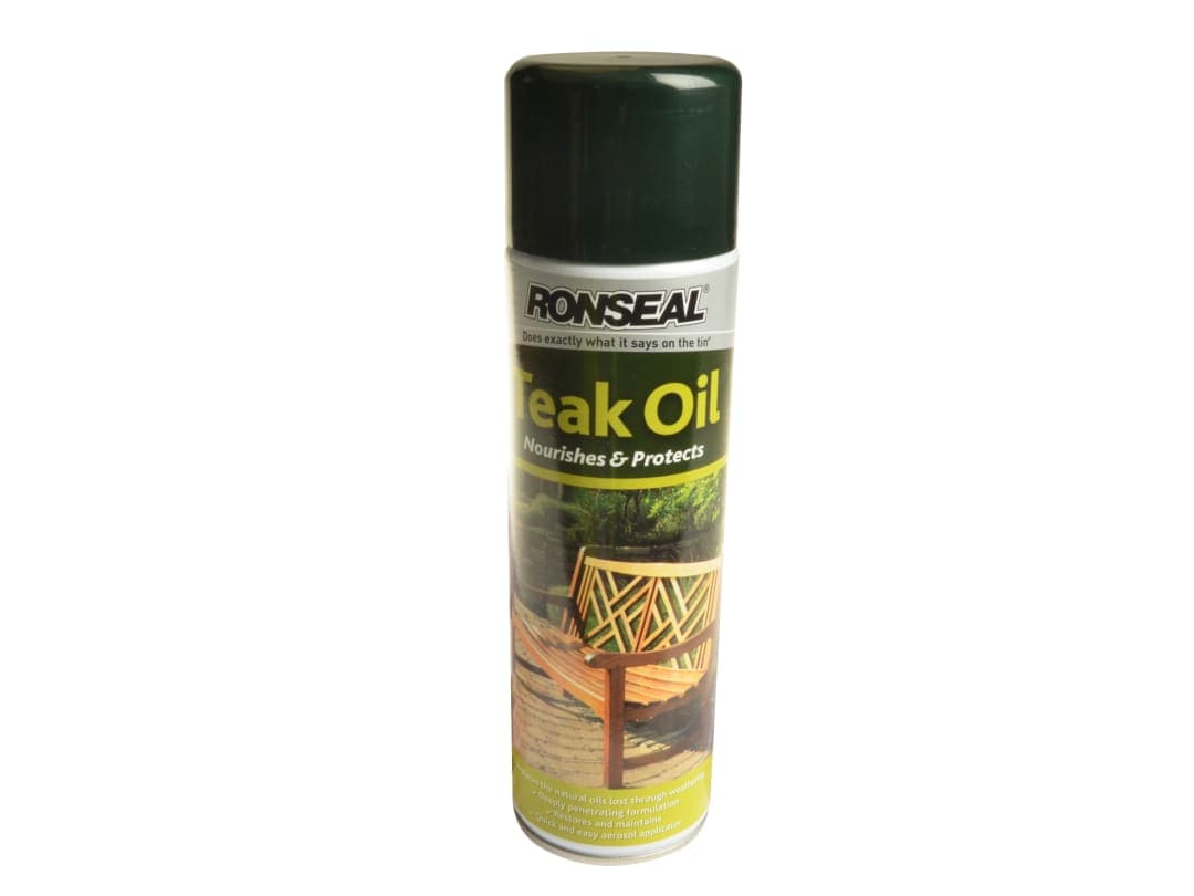 Ronseal Garden Furniture Teak Oil Aerosol 500ml 35820