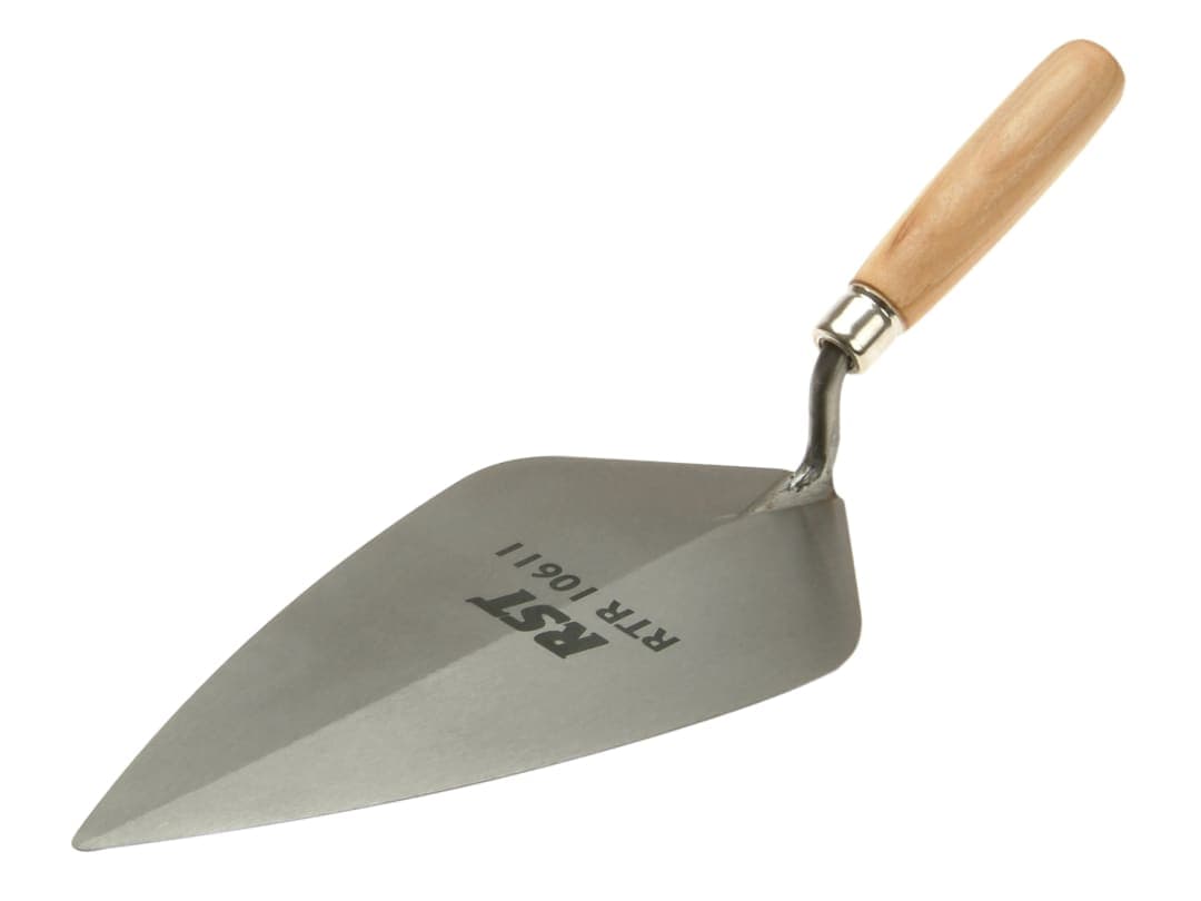R.S.T. London Pattern Brick Trowel Wooden Handle 11in RTR10611