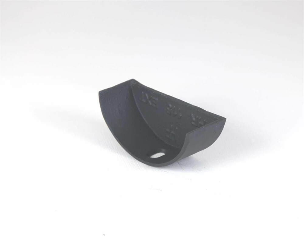Hargreaves Premier Cast Iron Half Round Gutter Internal Stopend - 125mm Primed