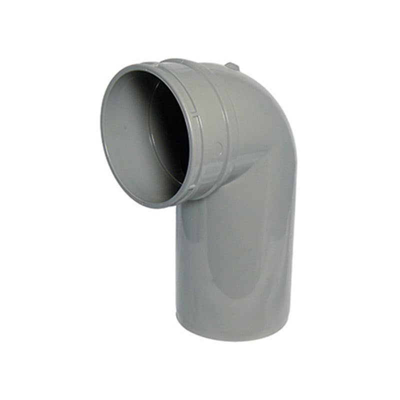 FloPlast Solvent Weld Soil Bend Swivel - 90 Degree x 110mm Olive Grey