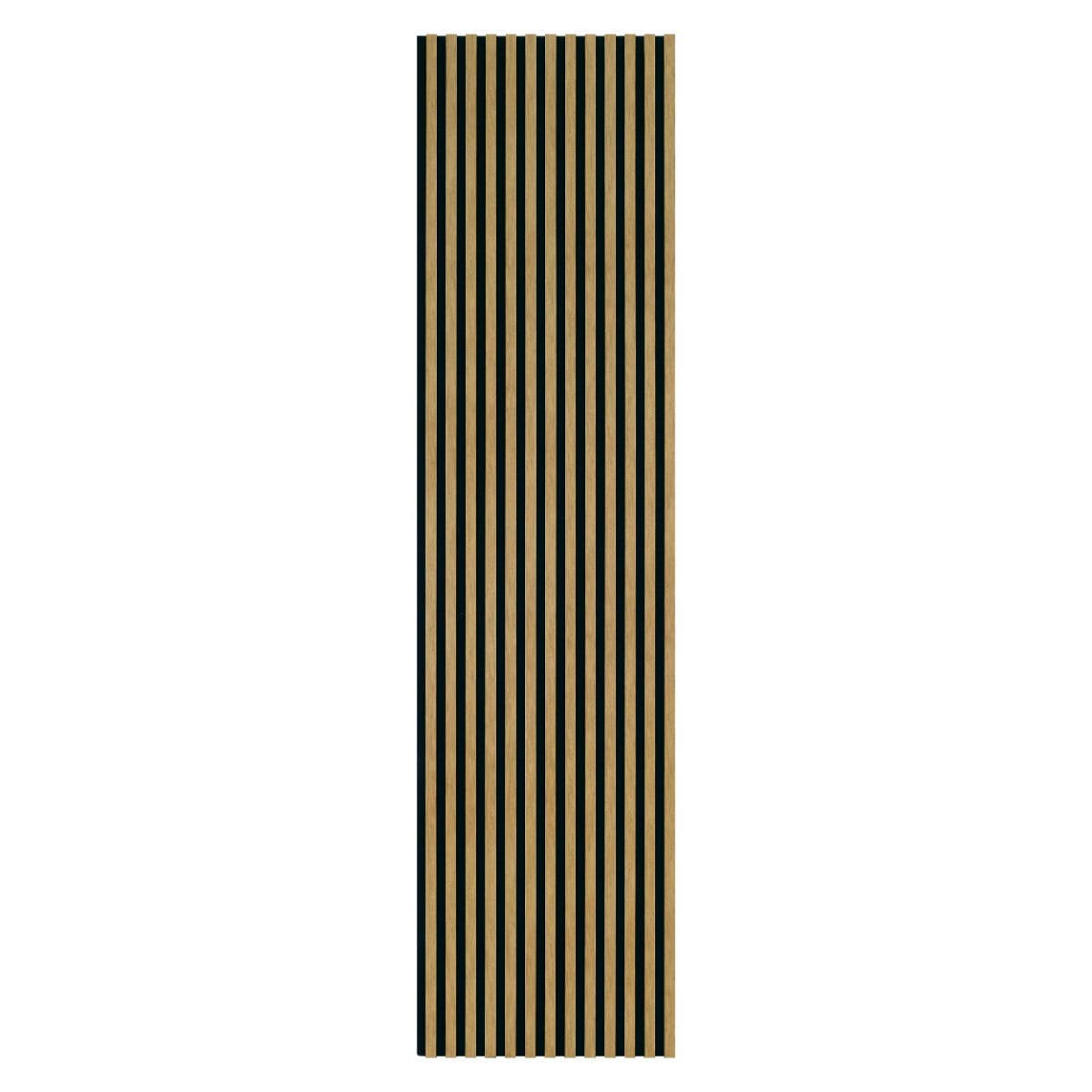 Acoustic Wall Panelling - Oak Laminate - 21mm x 2400mm x 600mm