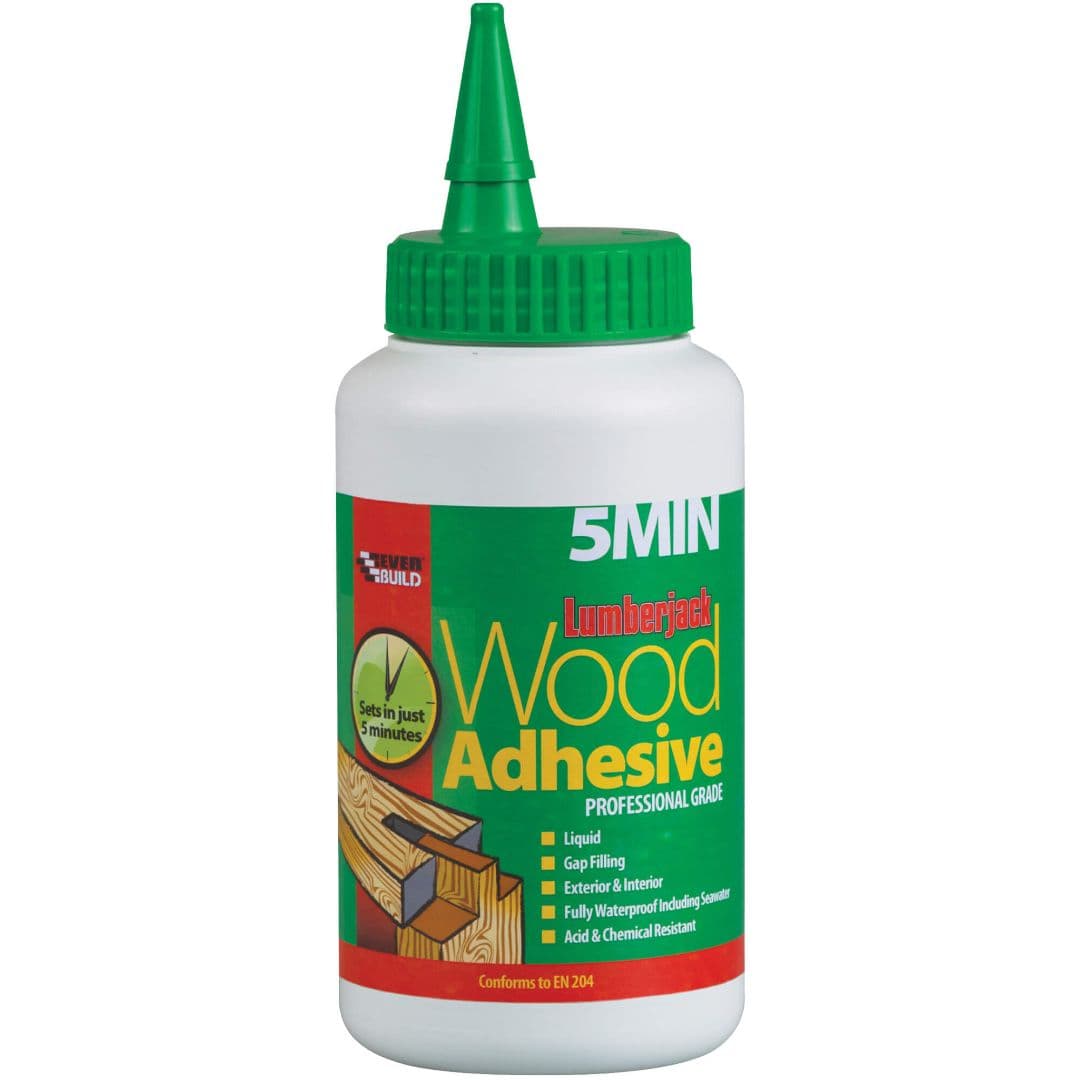 Everbuild Lumberjk 5 Min Pu Wood Adh Liquid 750Gr