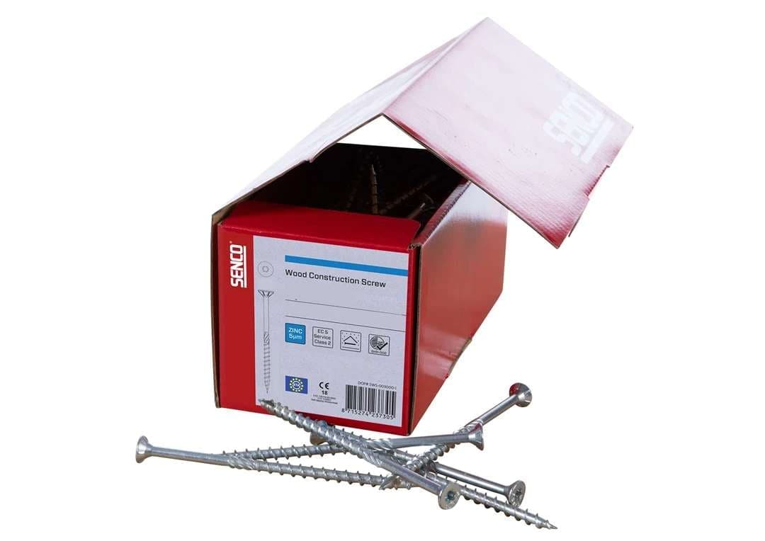 Senco HBS-80120-CH40 Hbs Wood Construction Screw Ch T40 Bz 8 0X120Mm BOX 100