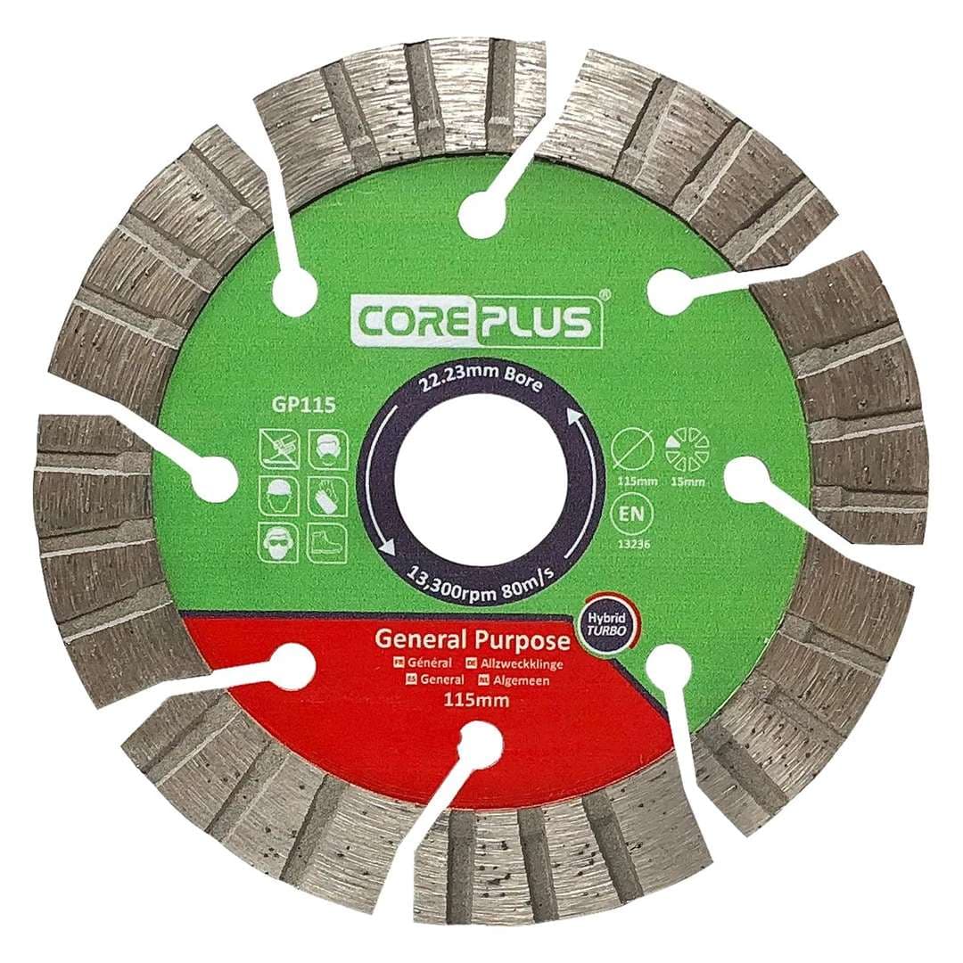 Coreplus CORDBGP115 General Purpose Diamond Blades 115Mm (Box Of 1)