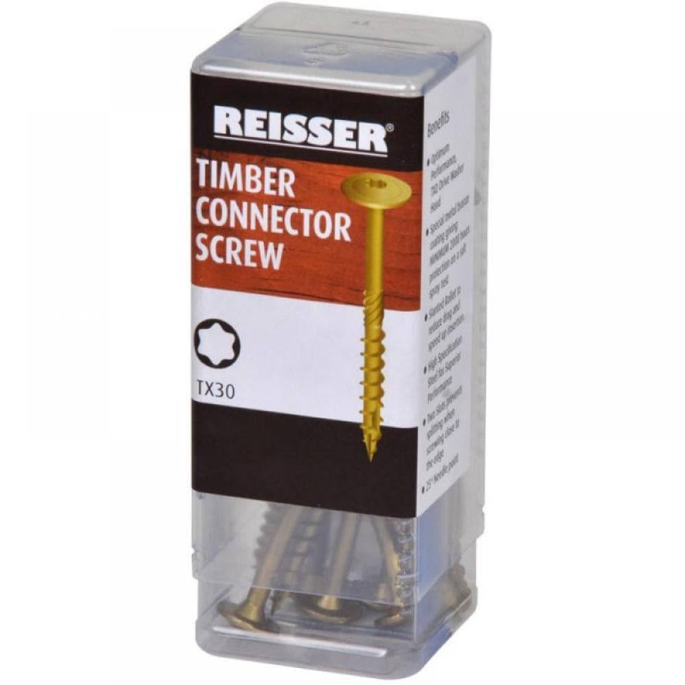 Reisser TCN80360T Timber Connector Screws 8.0 X 360 Handipack (Pack Of 10)