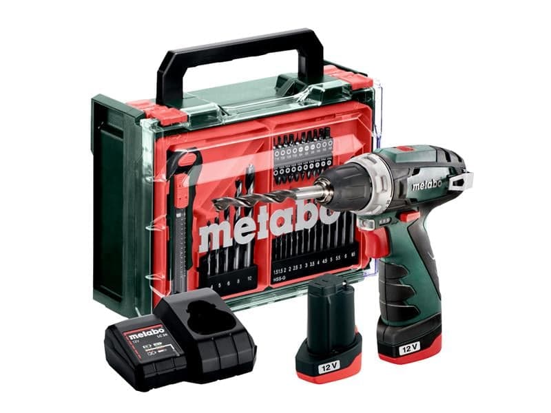 Metabo 600080710 Powermaxx Bs Drill Driver Basic Set 12V 2 X 2.20Ah Li-Ion
