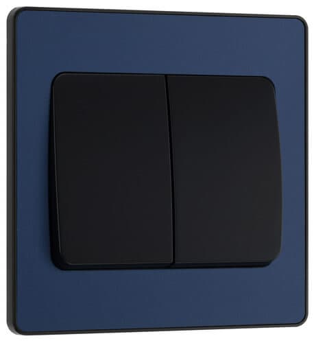Nexus Metal Black Nickel Switched 13A Fused Connection Unit With Power Indicator NBN52-01