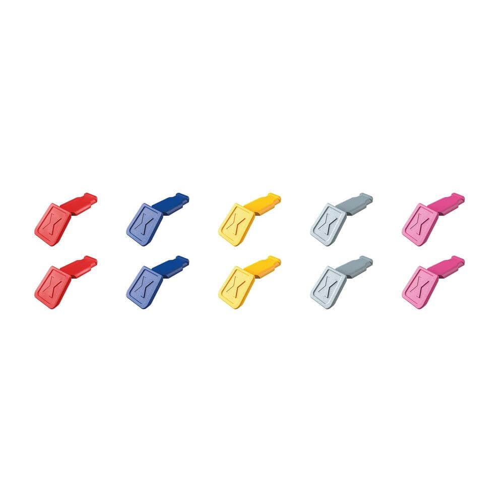 Knipex 00 61 10 C V01 Colorcode Clips Color Mix 1 (10 Pieces) 122Mm Pk 1 25066