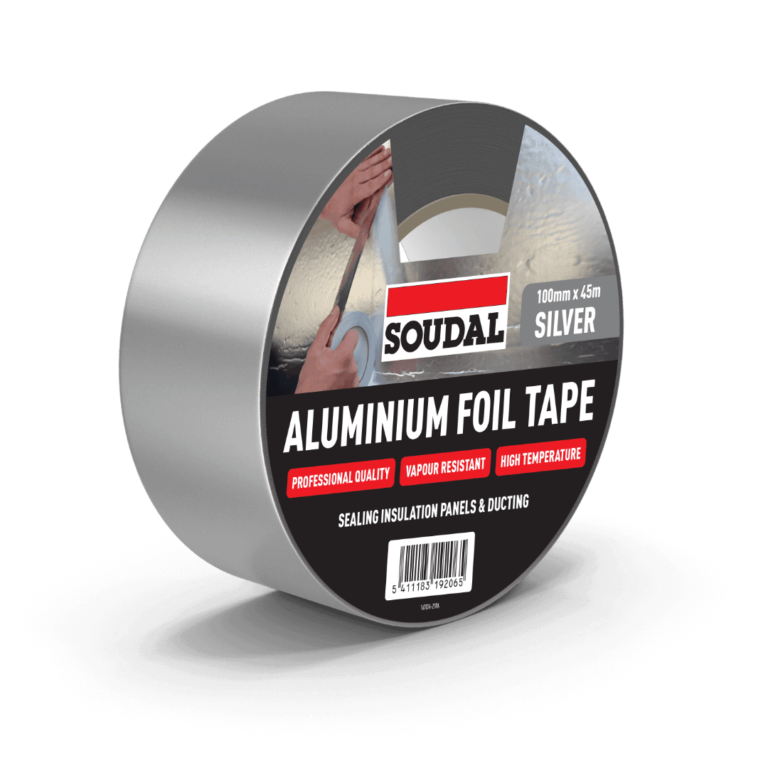 Soudal Aluminium Foil Tape Silver 100Mm X 45M 167074