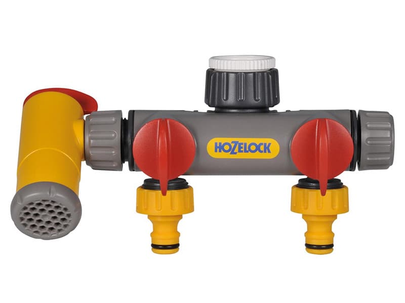 Hozelock 100-000-699 2250 Flowmax 3-Way Tap Connector 1/2 - 1In Bsp